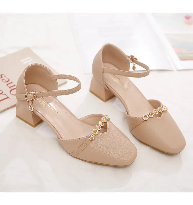 Women's Beige Heeled Sandals Summer 2025 — feature 8