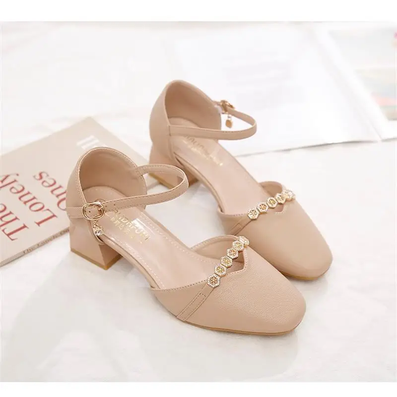 Women's Beige Heeled Sandals Summer 2025 - Image 2