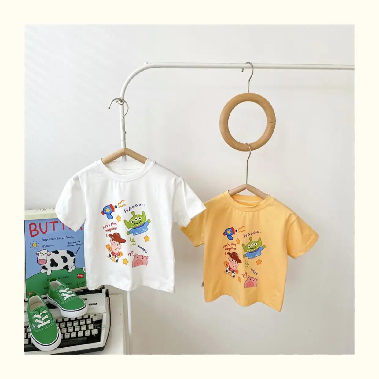 Children Cotton Cartoon T-Shirt White Short Sleeve Baby Boys 2025 — feature 14