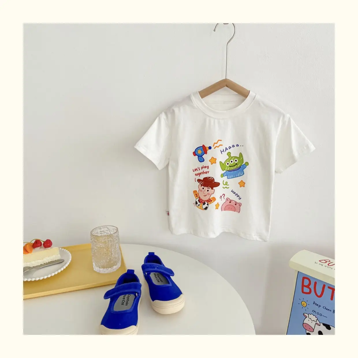 Children Cotton Cartoon T-Shirt White Short Sleeve Baby Boys 2025 — feature 16