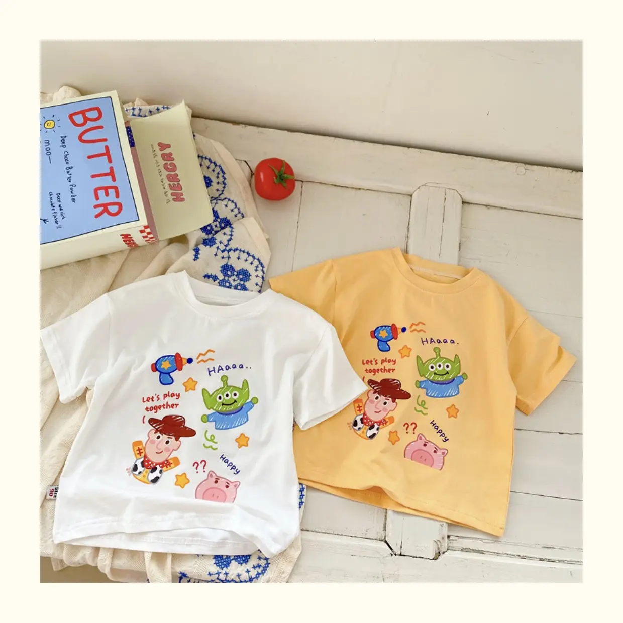 Children Cotton Cartoon T-Shirt White Short Sleeve Baby Boys 2025 — feature 2