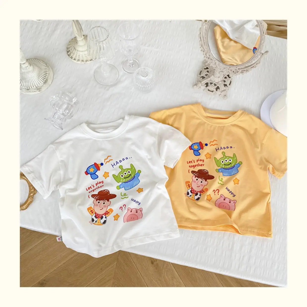 Children Cotton Cartoon T-Shirt White Short Sleeve Baby Boys 2025 — feature 3