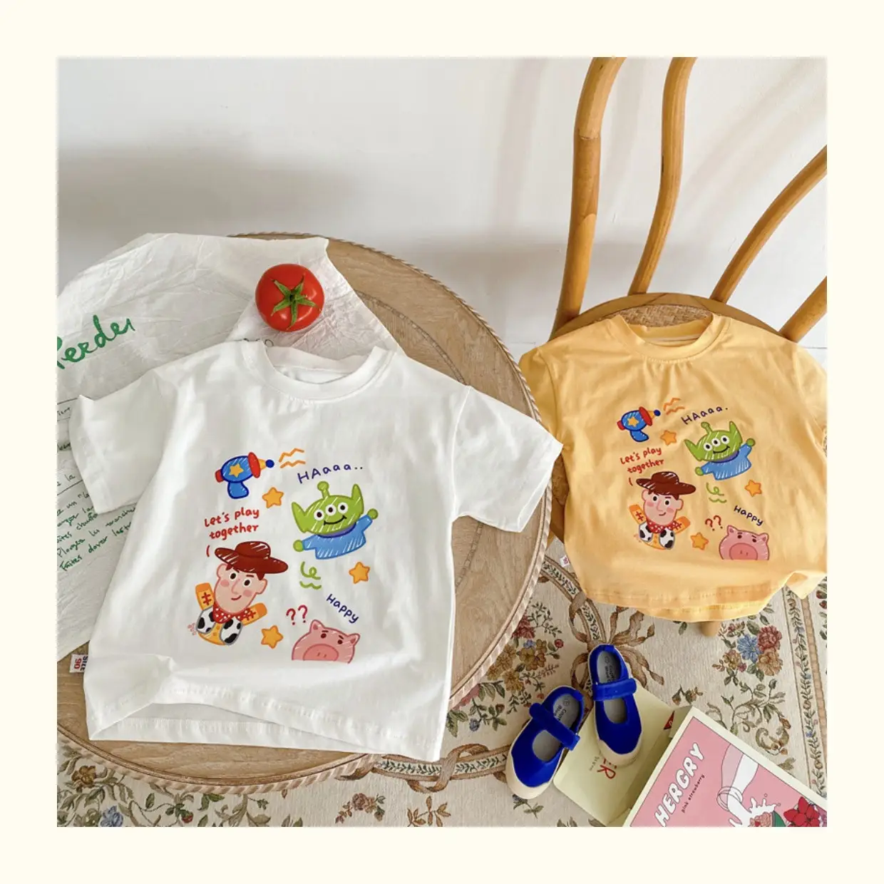 Children Cotton Cartoon T-Shirt White Short Sleeve Baby Boys 2025 — feature 4