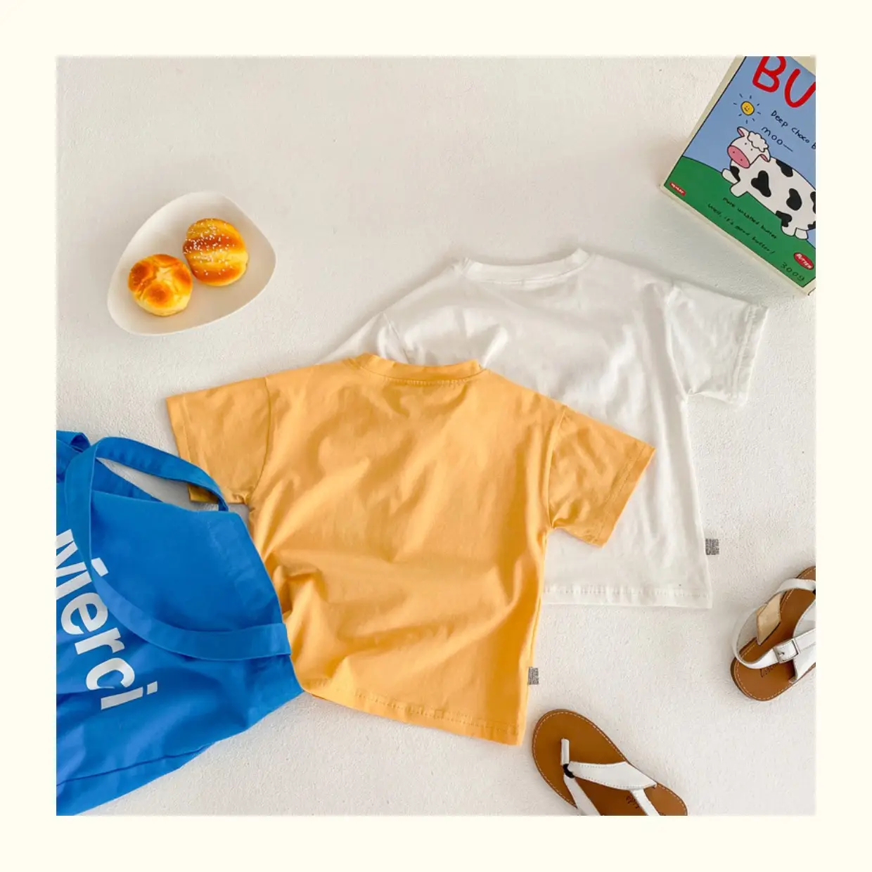 Children Cotton Cartoon T-Shirt White Short Sleeve Baby Boys 2025 — feature 6