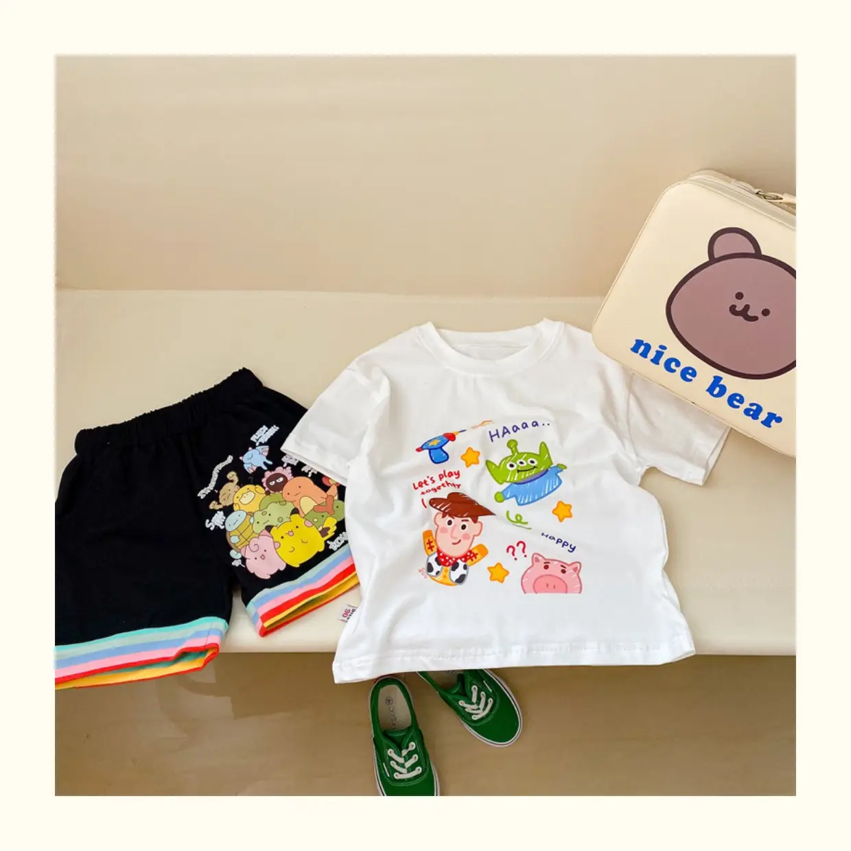 Children Cotton Cartoon T-Shirt White Short Sleeve Baby Boys 2025 — feature 9
