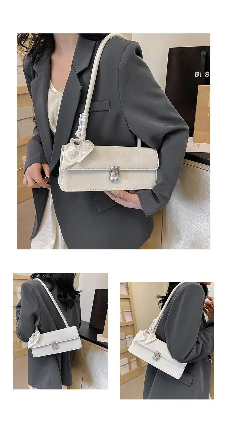 Pink Silk Scarf Shoulder Bag for Women 2026 — feature 11