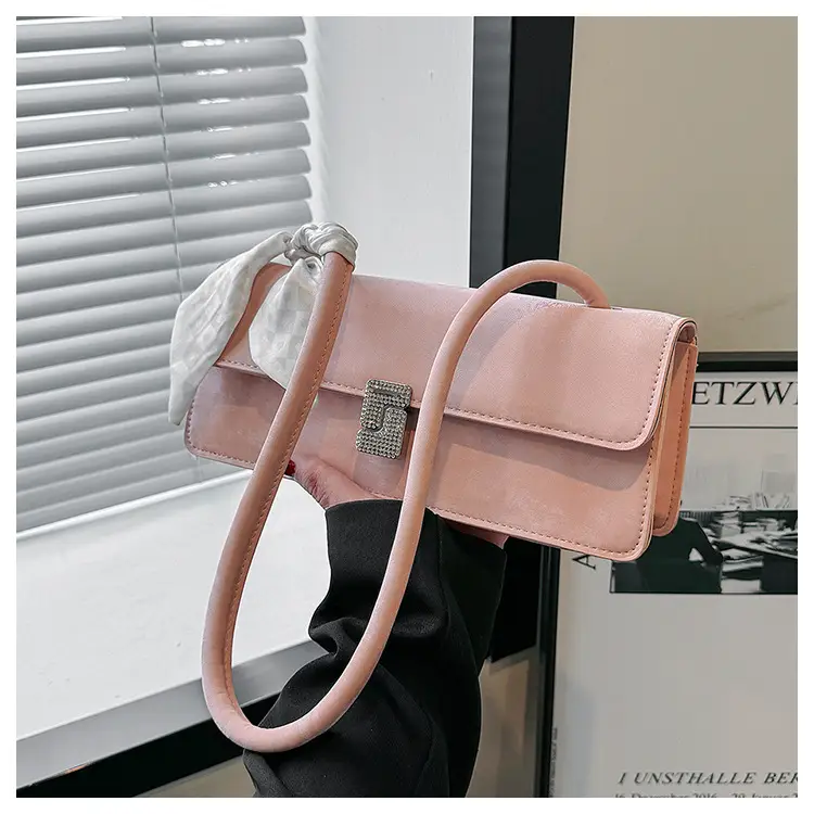 Pink Silk Scarf Shoulder Bag for Women 2026 — feature 25
