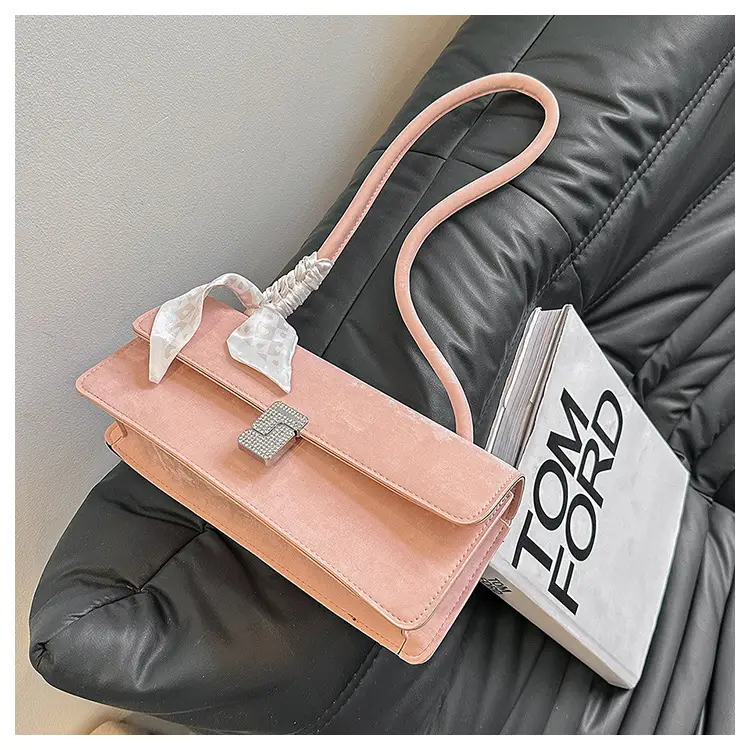 Pink Silk Scarf Shoulder Bag for Women 2026 — feature 38