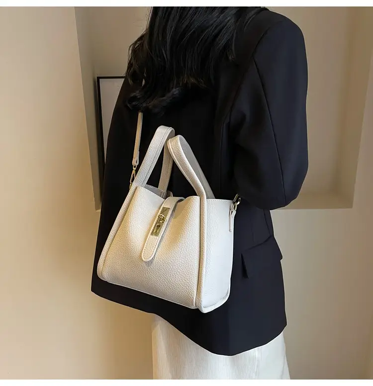 Women's Brown Leather Shoulder Bag 2025 Work Commute — feature 16