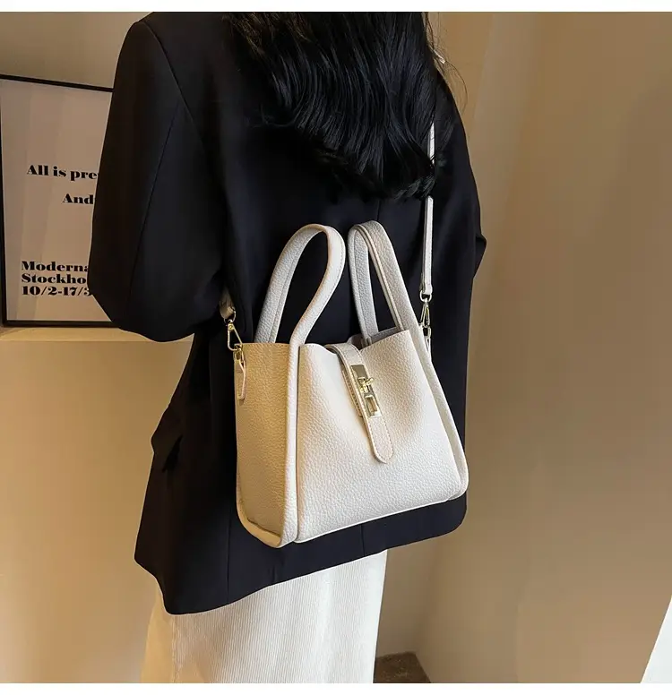 Women's Brown Leather Shoulder Bag 2025 Work Commute — feature 17