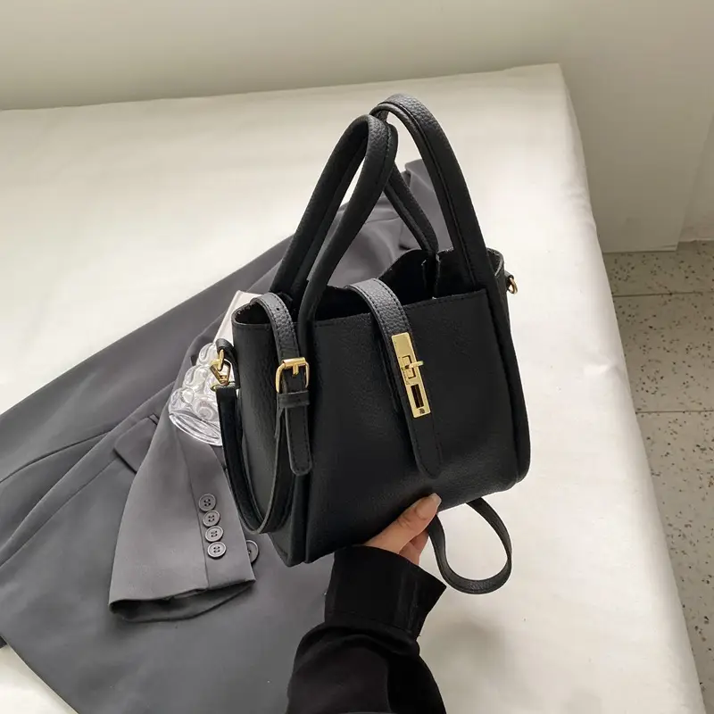 Women's Brown Leather Shoulder Bag 2025 Work Commute - Image 2