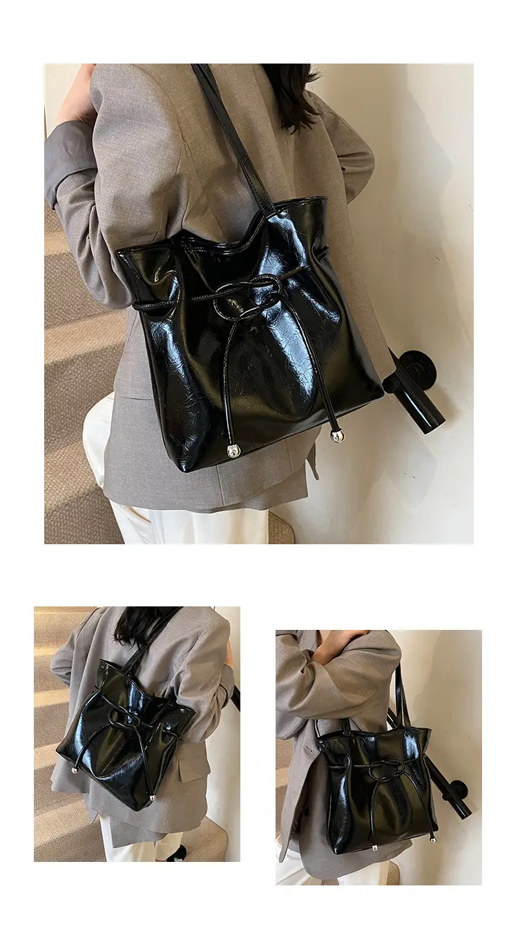 Women's Cream High-end Tote Bag Large Capacity Casual Commuter — feature 5