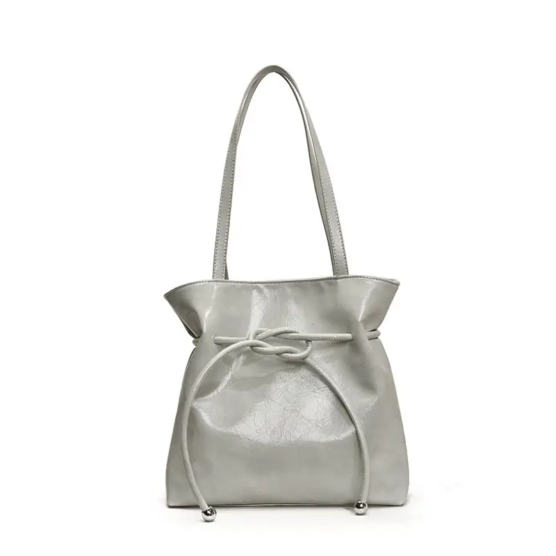 Women's Cream High-end Tote Bag Large Capacity Casual Commuter - Image 3