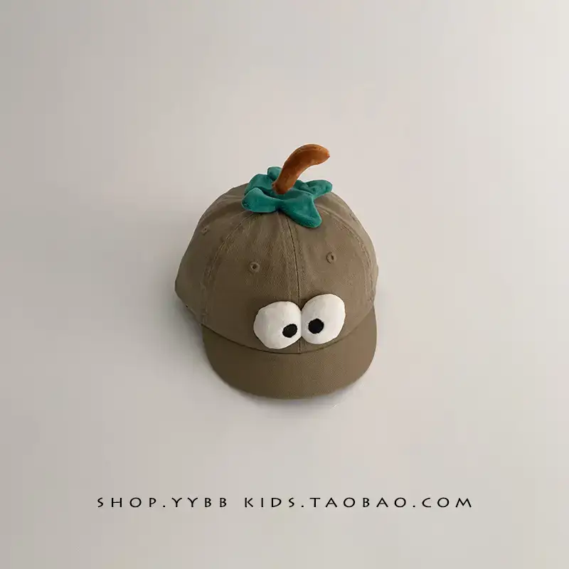 Cute Cartoon Apple Sunscreen Cap for Kids - Image 2