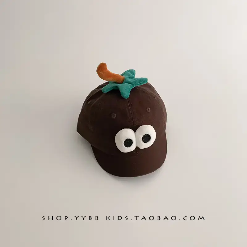 Cute Cartoon Apple Sunscreen Cap for Kids - Image 3