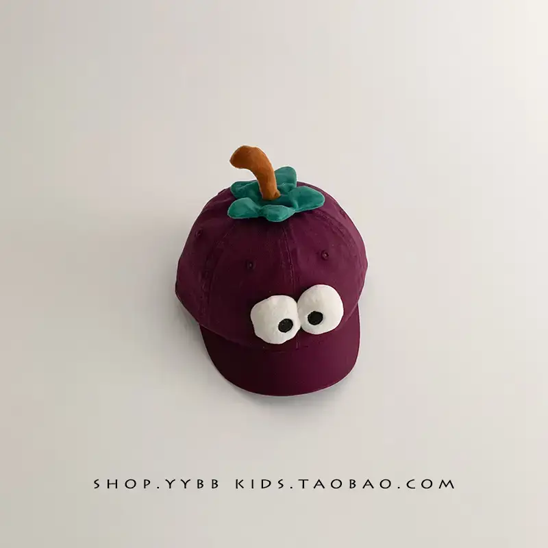 Cute Cartoon Apple Sunscreen Cap for Kids - Image 6