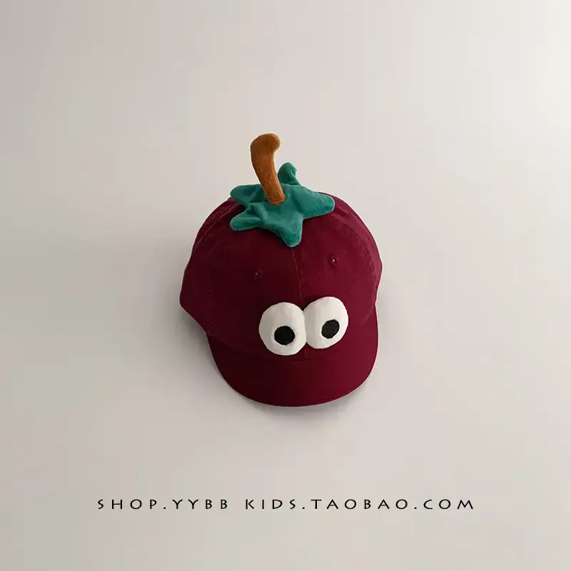 Cute Cartoon Apple Sunscreen Cap for Kids - Image 7