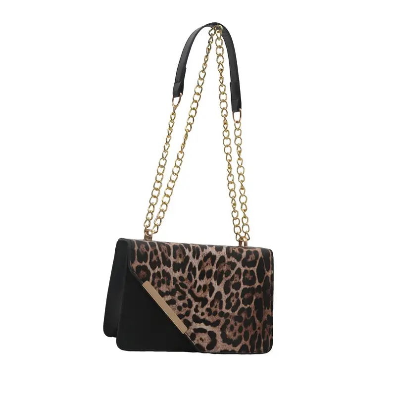 Leopard Print Chain Crossbody Bag for Women 2025 - Image 9