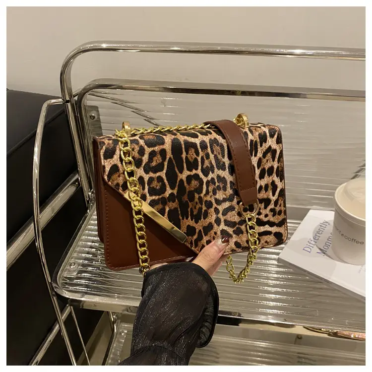 Leopard Print Chain Crossbody Bag for Women 2025 — feature 13