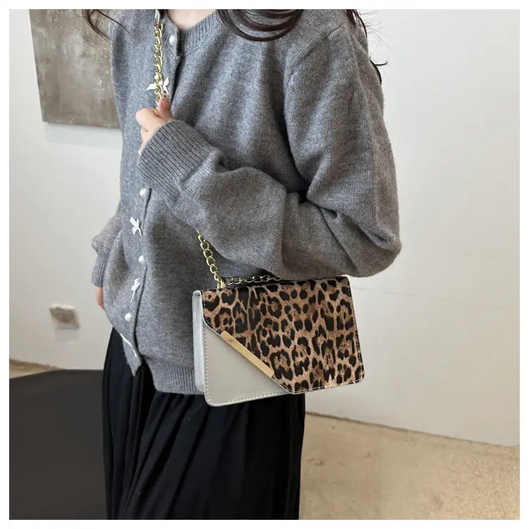 Leopard Print Chain Crossbody Bag for Women 2025 — feature 17