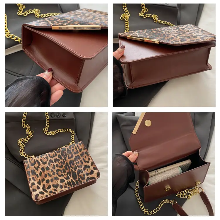 Leopard Print Chain Crossbody Bag for Women 2025 — feature 8