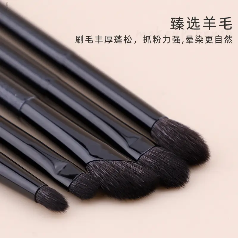 New 6 Animal Hair Makeup Brush Set with Bag - Image 5