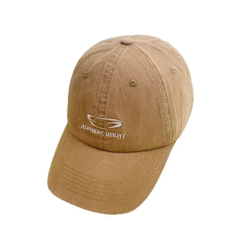 Women's Red Baseball Cap with Korean Embroidery
