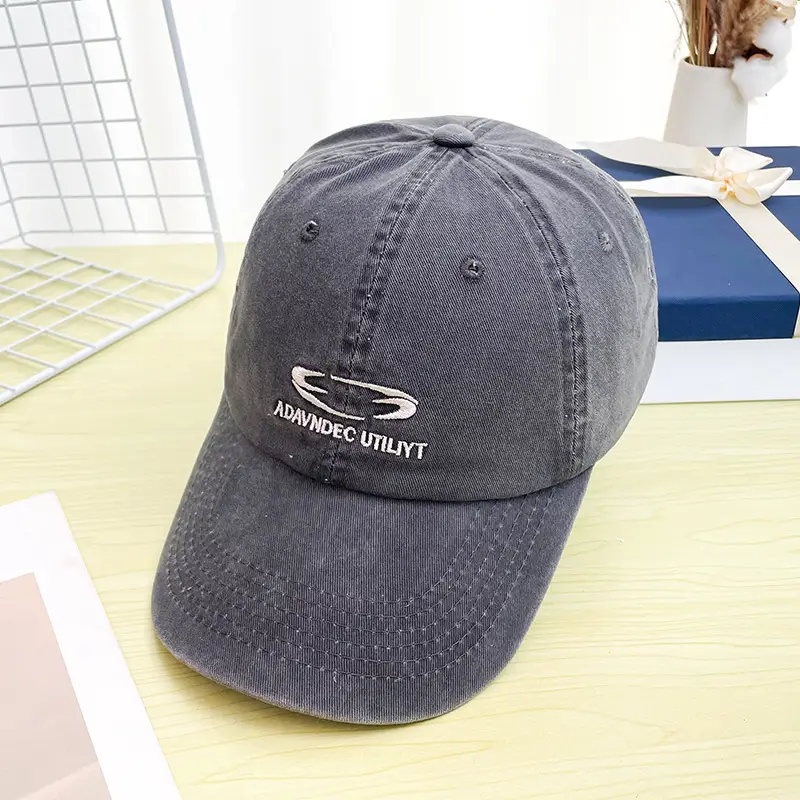 Women's Red Baseball Cap with Korean Embroidery — feature 12