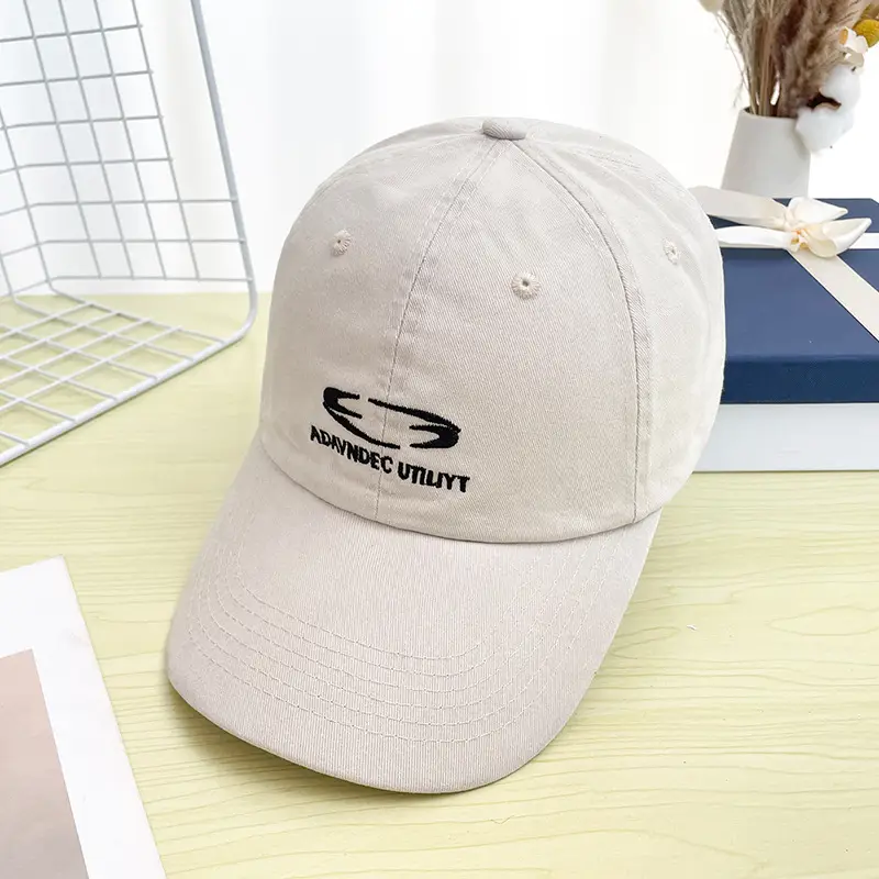 Women's Red Baseball Cap with Korean Embroidery — feature 14