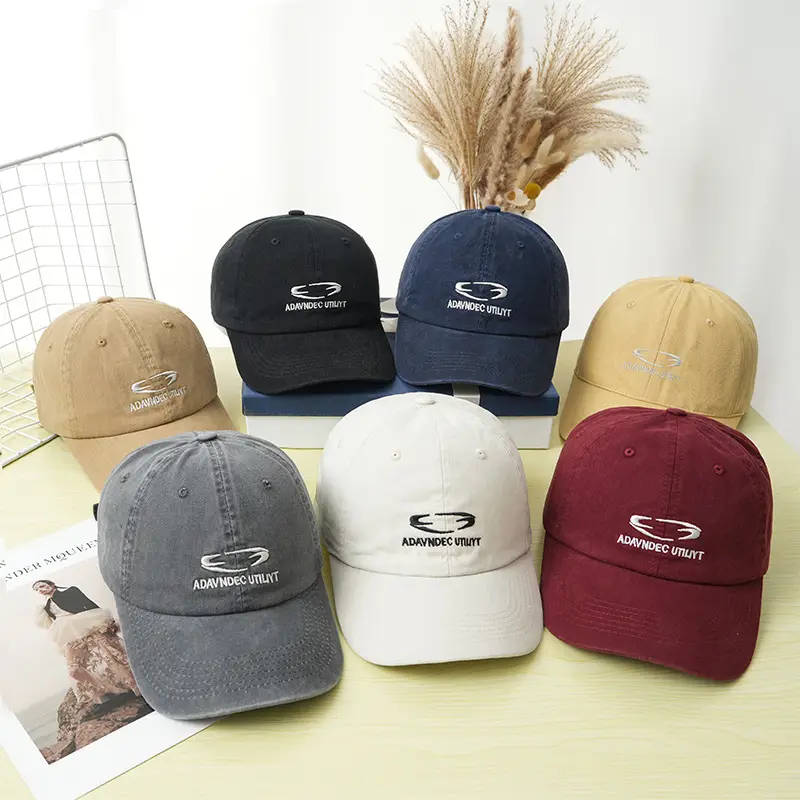 Women's Red Baseball Cap with Korean Embroidery — feature 8