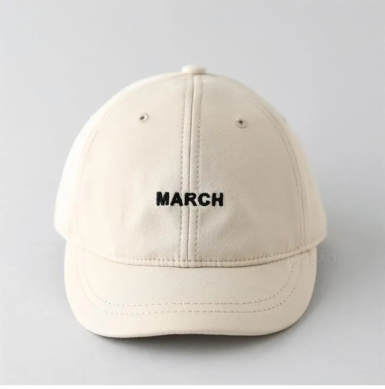 Men Navy Blue March Embroidered Baseball Cap — feature 2