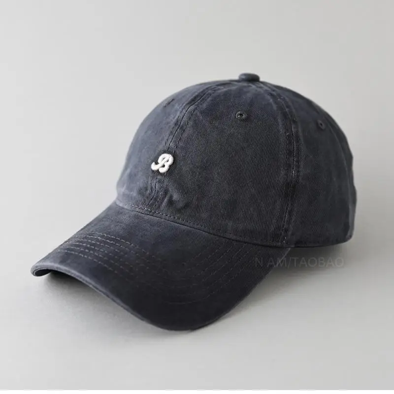 Women's Korean-style Wash Cap with Embroidered Logo