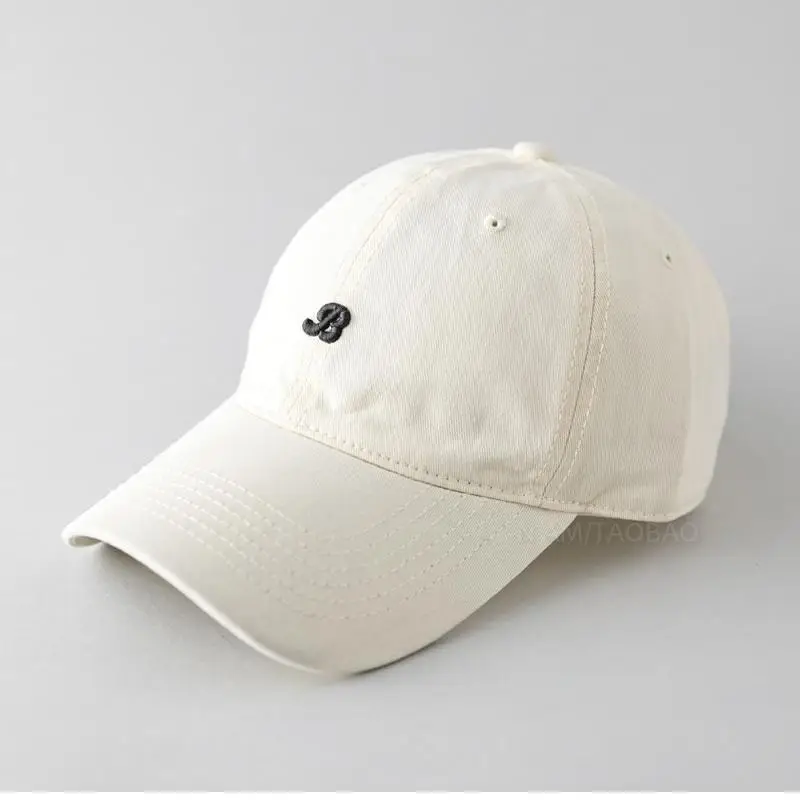 Women's Korean-style Wash Cap with Embroidered Logo