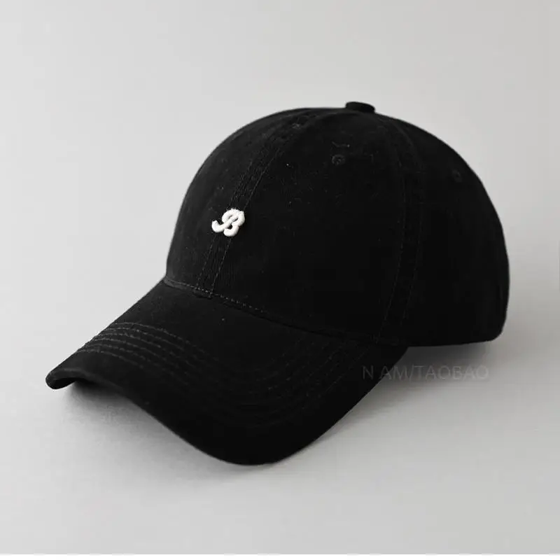 Women's Korean-style Wash Cap with Embroidered Logo