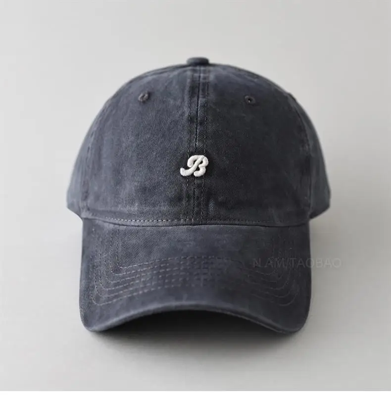 Women's Korean-style Wash Cap with Embroidered Logo — feature 4