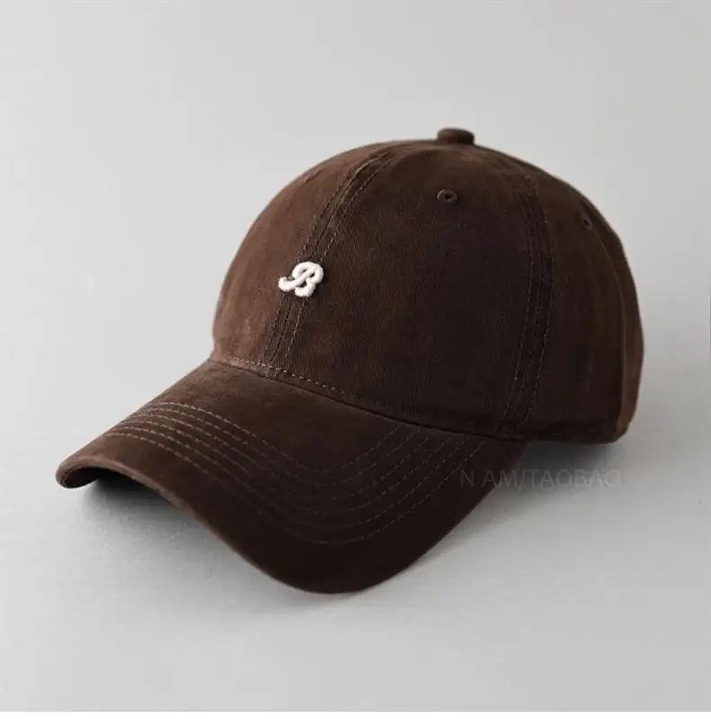 Women's Korean-style Wash Cap with Embroidered Logo — feature 7