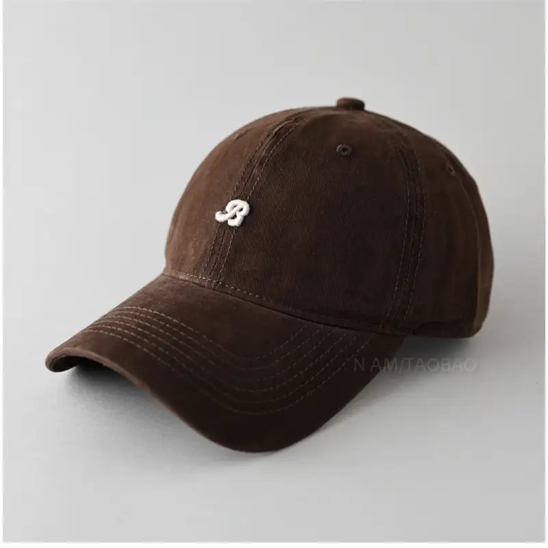 Women's Korean-style Wash Cap with Embroidered Logo