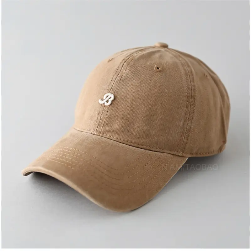 Women's Korean-style Wash Cap with Embroidered Logo