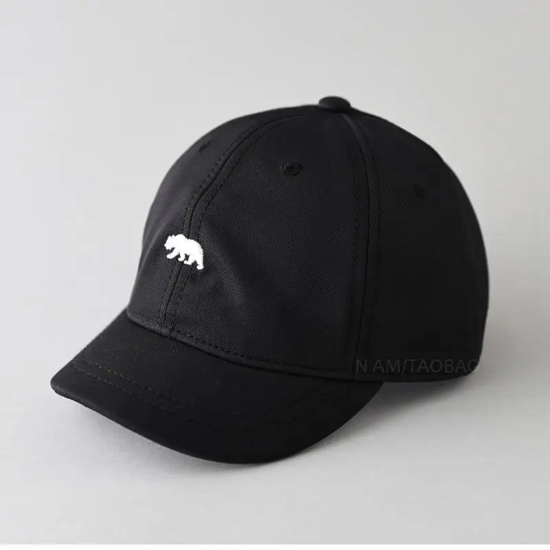 Black Polar Bear Cap for Women Men 2025