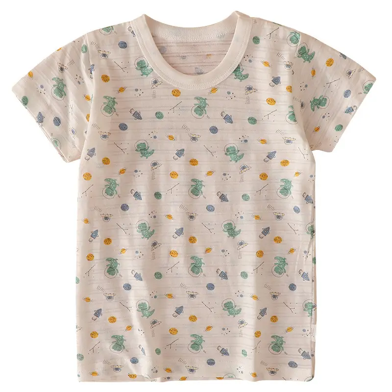 Pink Cotton T-Shirt Set for Boys Baby Base Coat 2 Pcs - Image 20