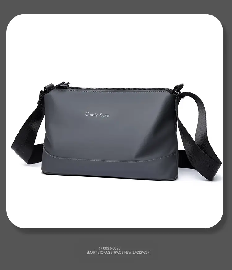 Black Cross-Key Messenger Bag for Men — feature 12