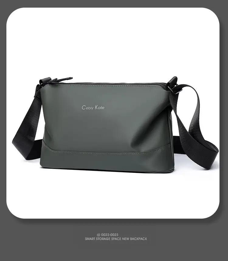 Black Cross-Key Messenger Bag for Men — feature 13