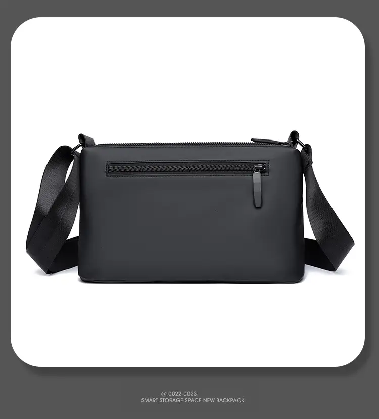 Black Cross-Key Messenger Bag for Men — feature 17