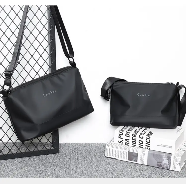 Black Cross-Key Messenger Bag for Men — feature 19