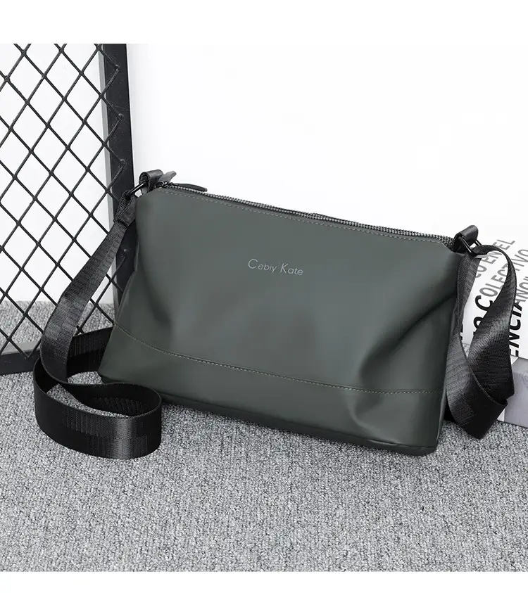 Black Cross-Key Messenger Bag for Men — feature 21