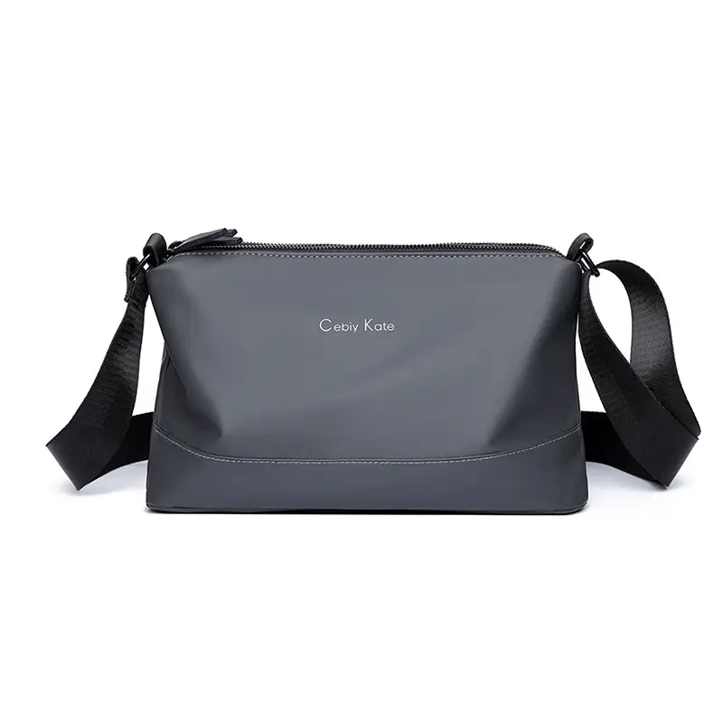 Black Cross-Key Messenger Bag for Men - Image 2