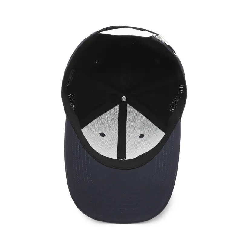 Men's Black Baseball Cap with Silver Buckle & Letter Embroidery - Image 11