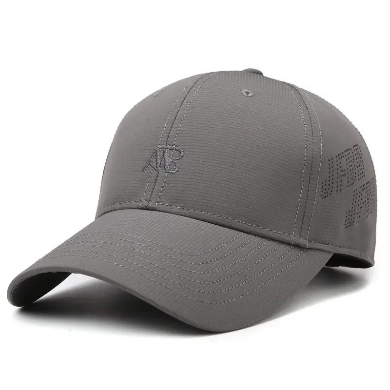 Men's Black Baseball Cap with Silver Buckle & Letter Embroidery - Image 3