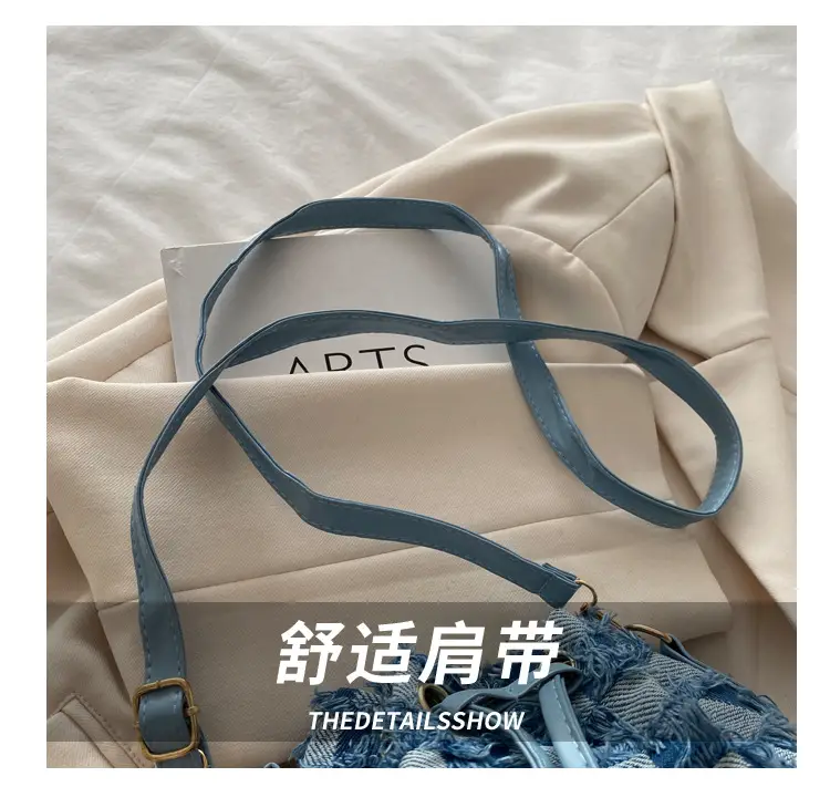 Vintage Denim Ringed Star Crossbody Bag 2025 — feature 5