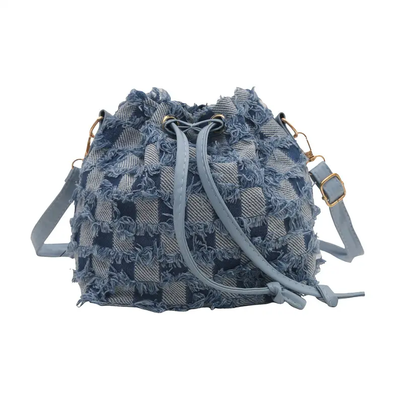 Vintage Denim Ringed Star Crossbody Bag 2025 - Image 3